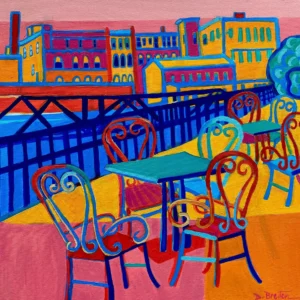 Canalside Tables at the Blue Taleh