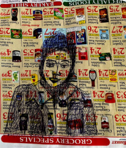 A Market Basket Worker in a coat and a hijab